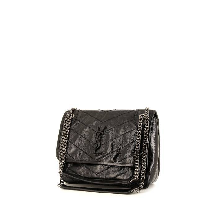 Marmont small matelassé shoulder bag | Saint Laurent Niki Baby shoulder bag  in black chevron quilted leather