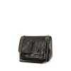 Saint Laurent  Niki shoulder bag  in black chevron quilted leather - 00pp thumbnail