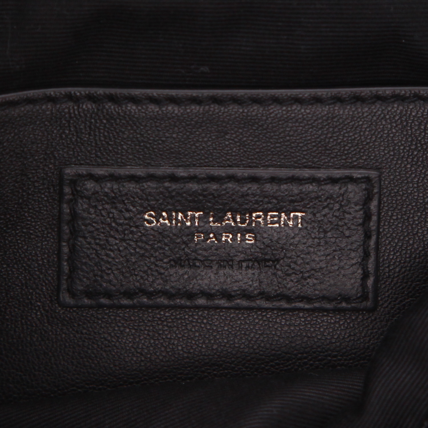 Sac bandoulière Saint Laurent  Niki en cuir matelassé chevrons noir - Detail D2