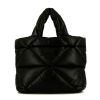 Prada shopping bag in black quilted leather - 360 thumbnail