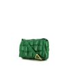 Bottega Veneta Padded shoulder bag in green braided leather - 00pp thumbnail