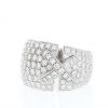 Bague Chaumet Lien taille XL en or blanc et diamants - 360 thumbnail