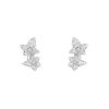 Paire de boucles d'oreilles Boucheron Lierre de Paris en or blanc et diamants - 00pp thumbnail