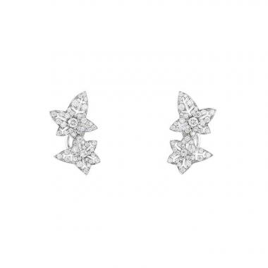 Boucheron Lierre de Paris earrings in white gold and diamonds