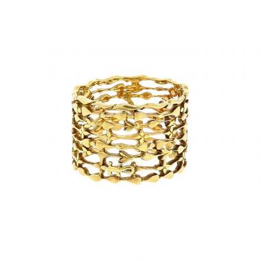 Anello H. Stern Lizard in oro giallo