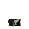 Pochette du soir Dior Saddle en cuir verni noir - 00pp thumbnail