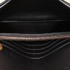 Pochette da sera Dior Pochette Saddle in pelle verniciata nera - Detail D3 thumbnail