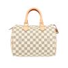 Borsa Louis Vuitton  Speedy 25 in tela a scacchi azzurro e pelle naturale - 360 thumbnail