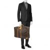 Louis Vuitton  Sirius 65 suitcase  in brown monogram canvas  and natural leather - Detail D1 thumbnail