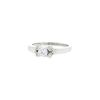 Cartier Ballerine solitaire ring in platinium and diamonds - 00pp thumbnail