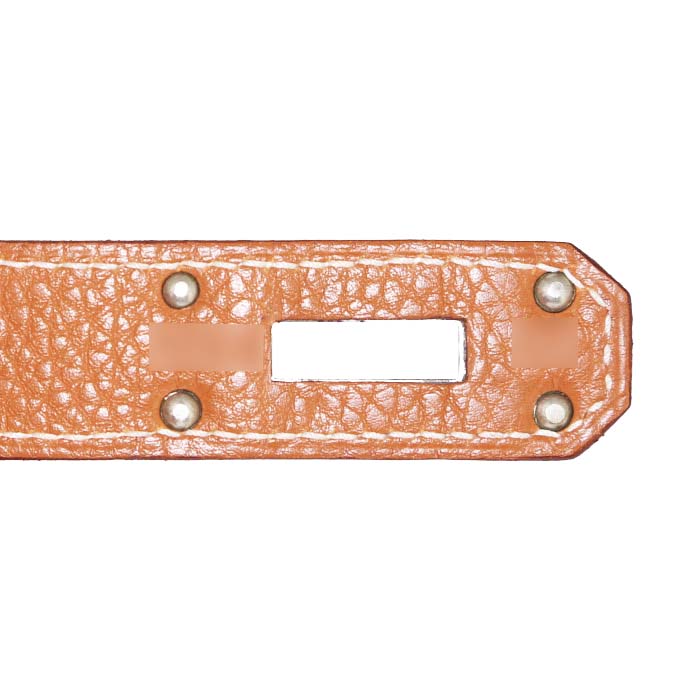 Borsa Hermes Kelly Shoulder in pelle togo gold - Detail D4