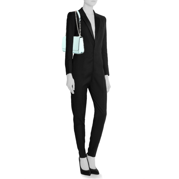 Bolso de mano Louis Vuitton Twist en cuero azul - Detail D1