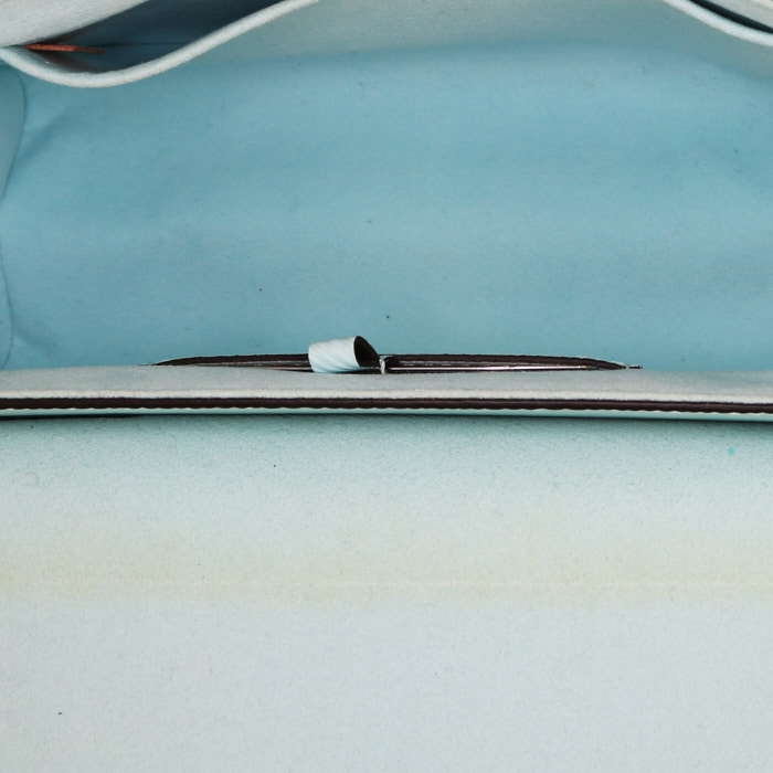 Louis Vuitton Twist handbag in blue leather - Detail D3