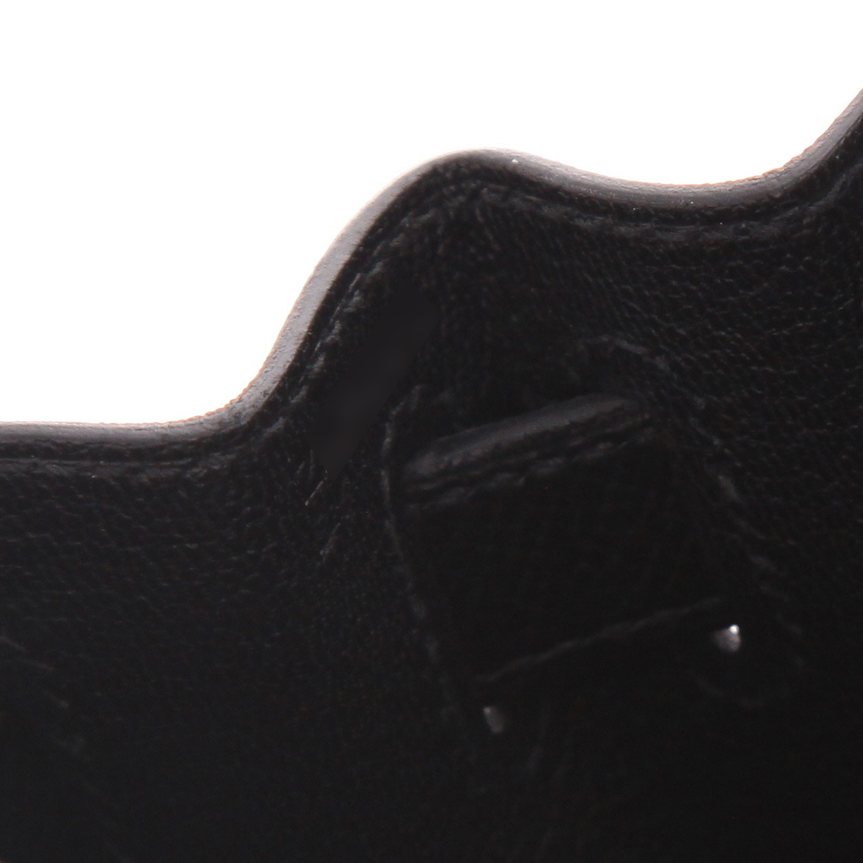 Sac à main Hermès  Kelly 28 cm en cuir epsom noir - Detail D4