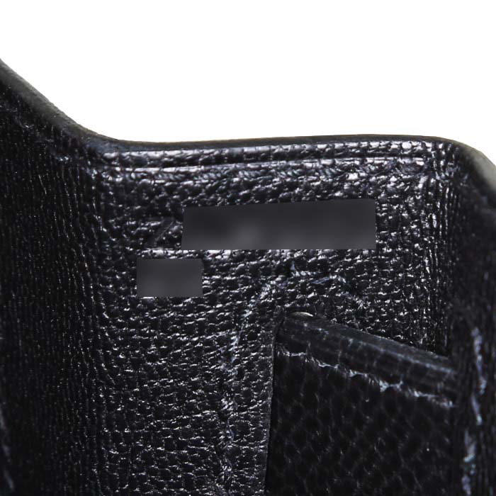 Hermès  Kelly 28 cm handbag  in black epsom leather - Detail D5