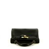 Hermès Kelly 28 cm handbag in black box leather - 360 Front thumbnail
