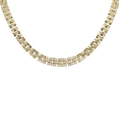 Cartier Maillon Panthère necklace in yellow gold and diamonds
