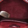 Burberry handbag in beige Haymarket canvas and burgundy suede - Detail D3 thumbnail
