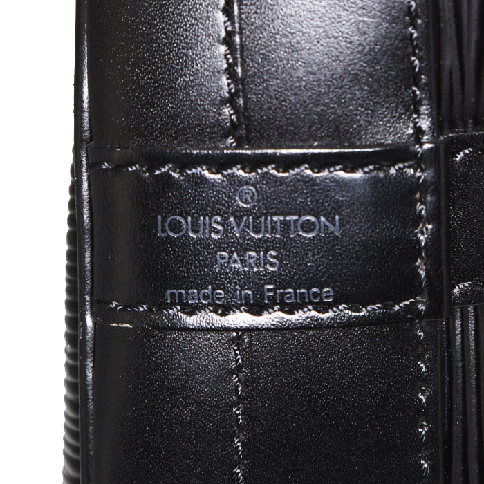 Sac à main Louis Vuitton grand Noé en cuir épi noir - Detail D3