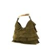 Yves Saint Laurent Saint-Tropez handbag in khaki suede - 00pp thumbnail