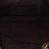 Yves Saint Laurent Saint-Tropez handbag in khaki suede - Detail D2 thumbnail