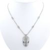Collar Bulgari Serpenti en oro blanco,  diamantes y zafiros - 360 thumbnail