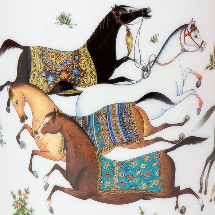 Hermès, vase "Cheval d'Orient", très grand modèle, en porcelaine, signé et titré, des années 2020 - Detail D1