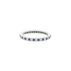 Fede nuziale Tiffany & Co Legacy in platino,  diamanti e zaffiri - 00pp thumbnail