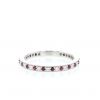 Tiffany & Co Legacy wedding ring in platinium,  diamonds and ruby - 360 thumbnail