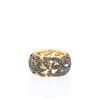 Bague Pomellato en or rose et blanc, cristal de roche et diamants et diamants noirs - 360 thumbnail