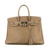 Hermes Birkin 35 cm handbag in etoupe togo leather - 360 thumbnail