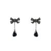 Paire de pendants d'oreilles Pomellato Forever en or noirci,  onyx et diamants noirs - 00pp thumbnail