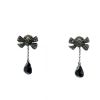 Paire de pendants d'oreilles Pomellato Forever en or noirci,  onyx et diamants noirs - 360 thumbnail