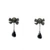 Pomellato Forever pendants earrings in blackened gold,  onyx and diamonds - 360 thumbnail