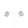 Pomellato Ritratto earrings for non pierced ears in pink gold, quartz and diamonds - 360 thumbnail