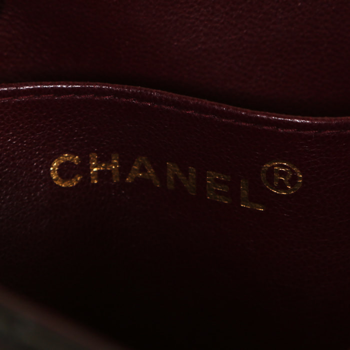 Bolso bandolera Chanel  Diana en cuero acolchado marrón - Detail D3