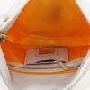 Fendi Baguette bag in white canvas and white leather - Detail D2 thumbnail