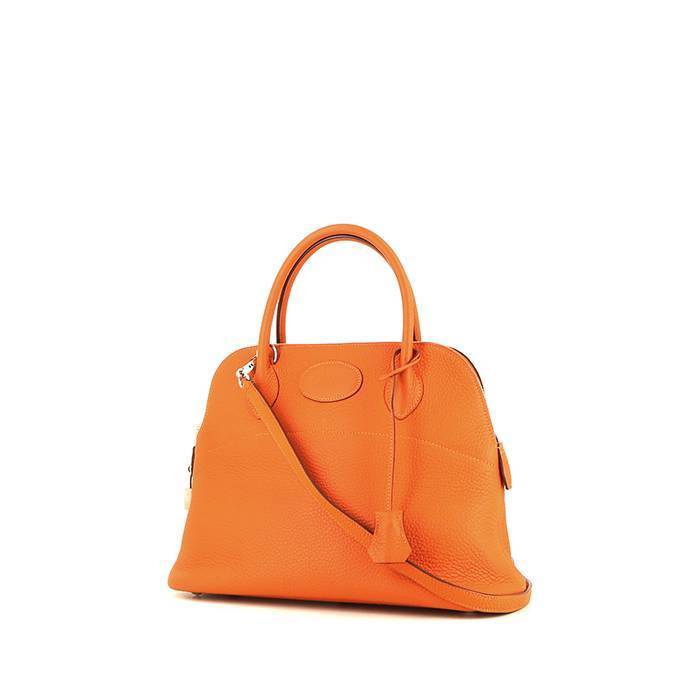 the florence tan leather tote work bag, Hermès Bolide Handbag 392075