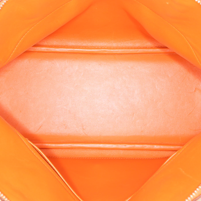 Hermes Bolide handbag in orange leather taurillon clémence - Detail D3