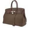 Bolso de mano Hermès  Birkin 35 cm en cuero taurillon clémence marrón etoupe - 00pp thumbnail