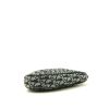 Borsa Dior Saddle in tessuto a monogramma Oblique nero e pelle nera - Detail D4 thumbnail