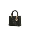 Borsa Dior Lady Dior in pelle cannage nera - 00pp thumbnail