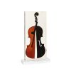 Arman, "Danse du feu", sculpture, wood and calcined wood violon, resin, plexiglass base, signed and numbered, of 1997 - 00pp thumbnail