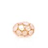 Anello Pomellato Capri modello grande in oro rosa e quarzo rosa - 360 thumbnail