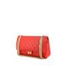 chanel Brie 2.55 handbag in red quilted leather - 00pp thumbnail