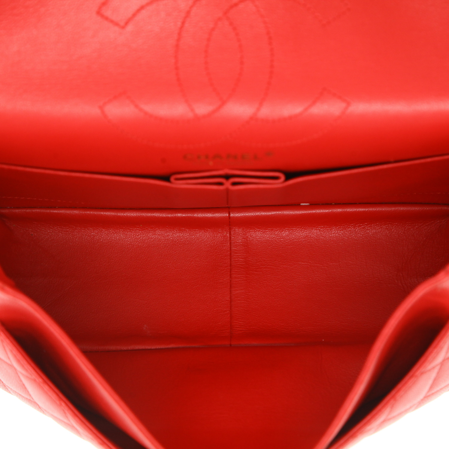 Borsa Chanel 2.55 in pelle trapuntata rossa - Detail D3