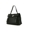 Yves Saint Laurent Muse Two handbag in black leather and black canvas - 00pp thumbnail