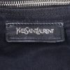 Yves Saint Laurent Muse Two handbag in black leather and black canvas - Detail D3 thumbnail