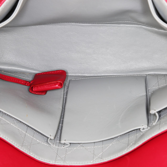 Sac à main Dior  Miss Dior Promenade en cuir cannage rose - Detail D2