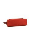 Bolso bandolera Hermes Herbag en lona roja y cuero color burdeos - Detail D5 thumbnail